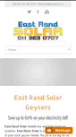 Mobile Screenshot of eastrandsolar.co.za